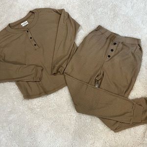 Waffle Knit Combo Set